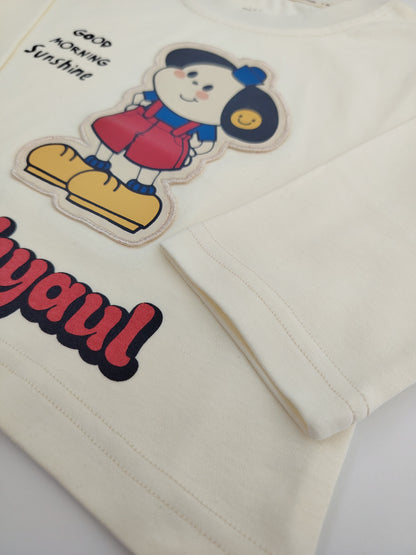 White Cartoon Sweatshirt