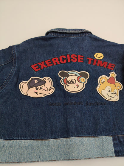 Cartoon Oversized Jeans Jacket