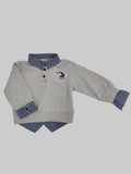 Gray Polo Sweater