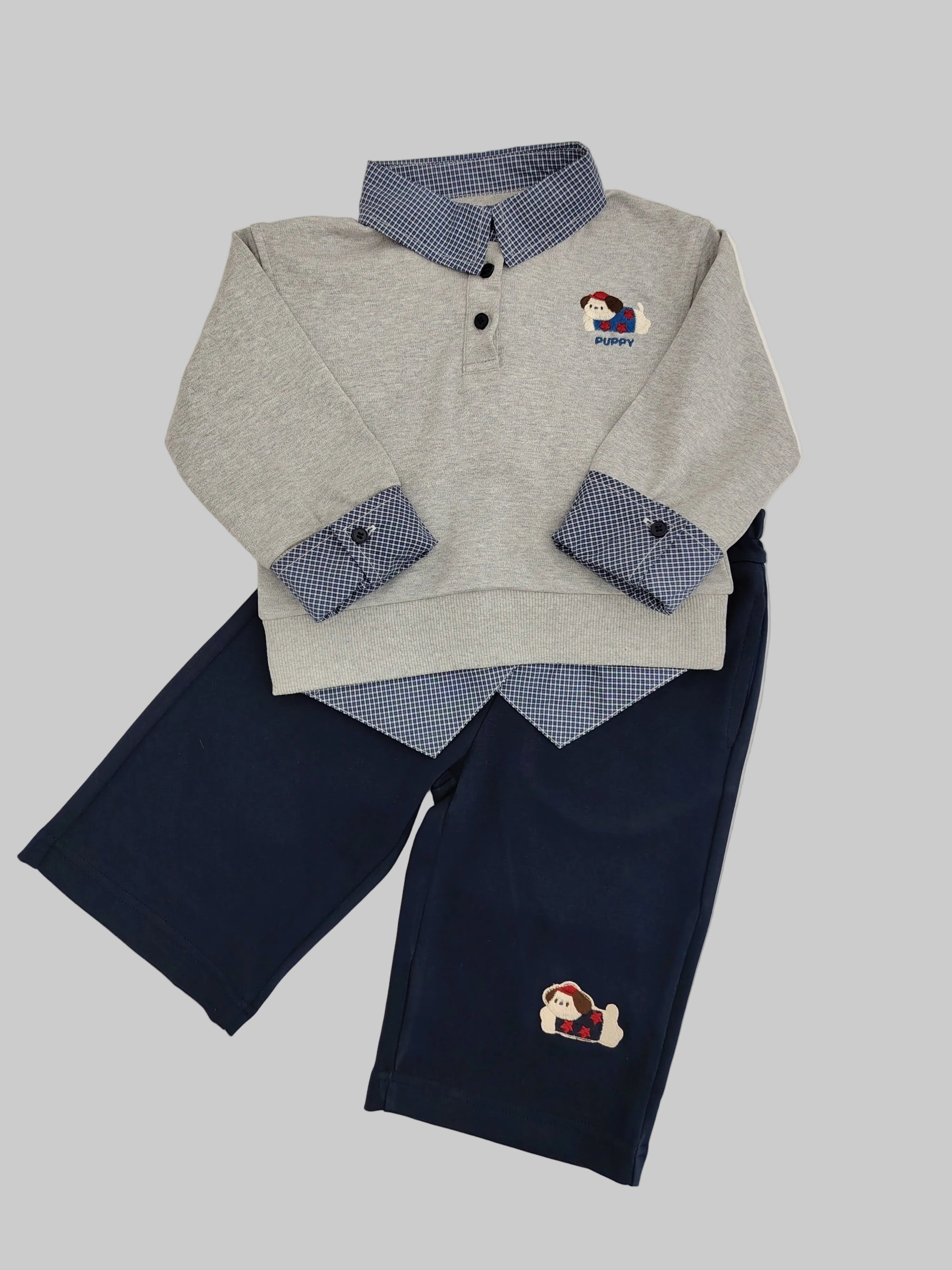 Gray Polo Sweater