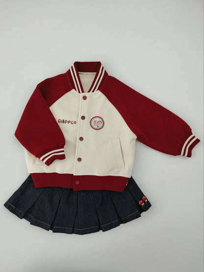 Red & Off-White Oversized Sport Jacket