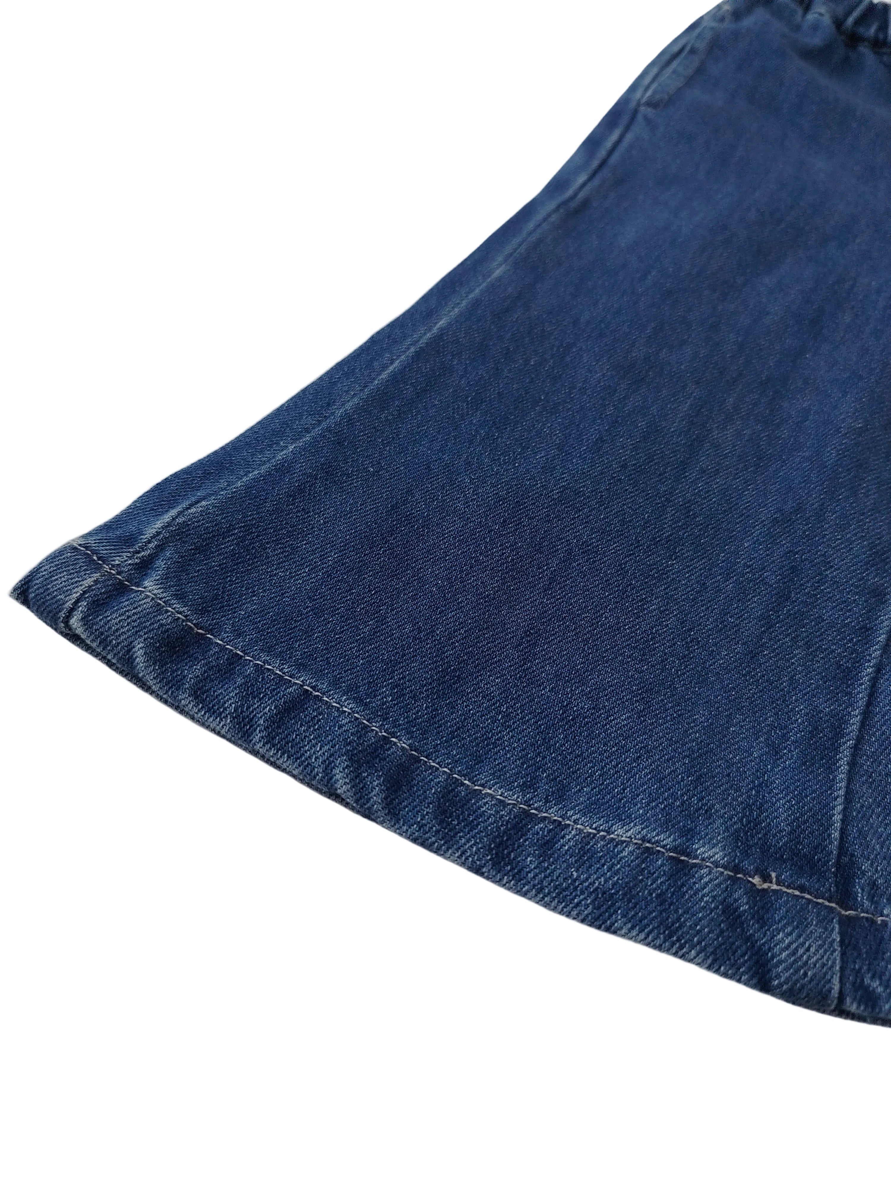 Blue Denim Bell Bottom Pants