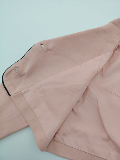 Pink Crop Top Blazer