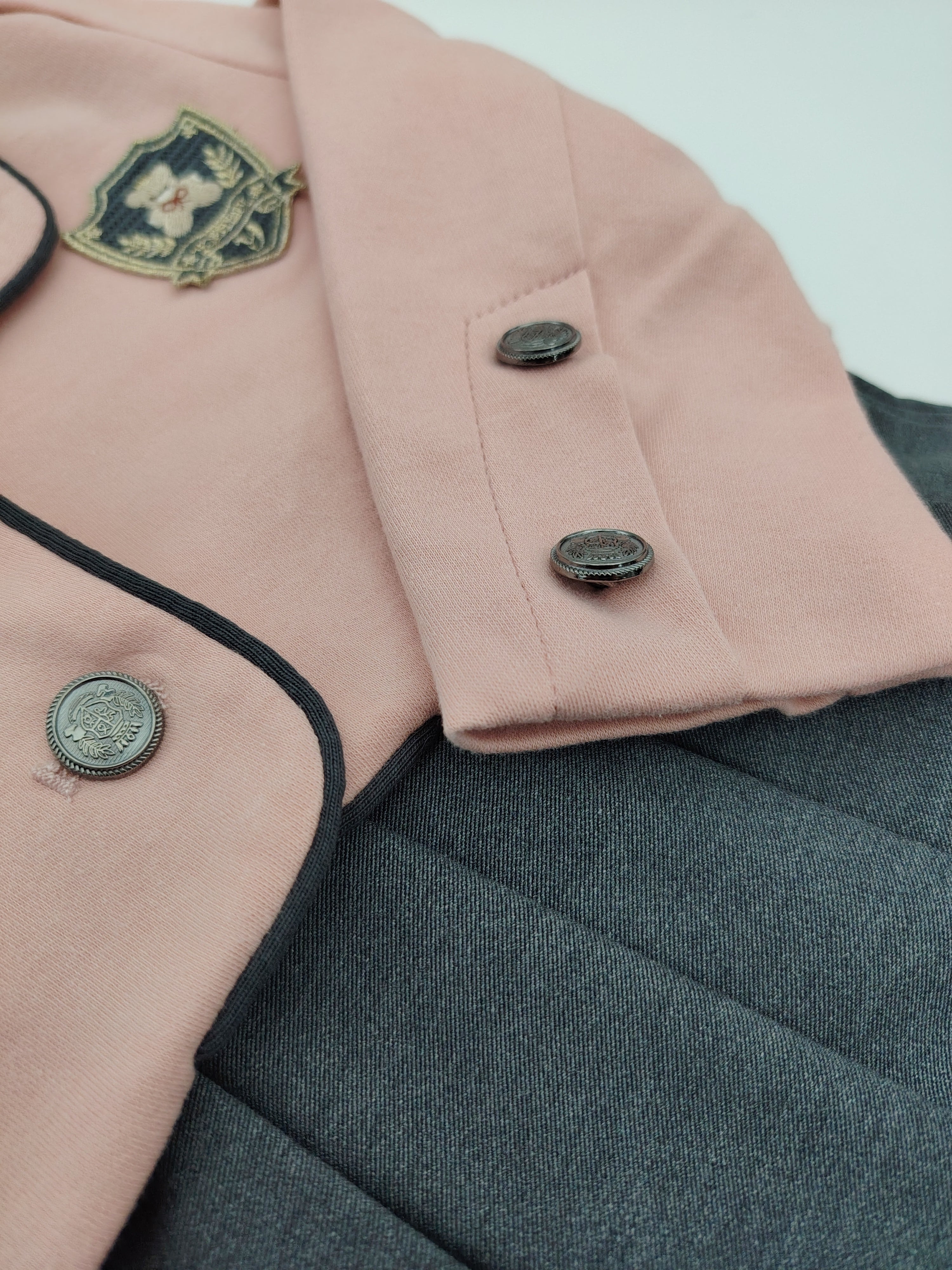 Pink Crop Top Blazer