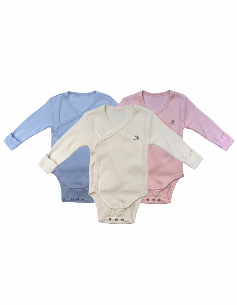 Nœud Blanc™ Organic Cotton Double Breasted & Double Size Long Sleeves Body