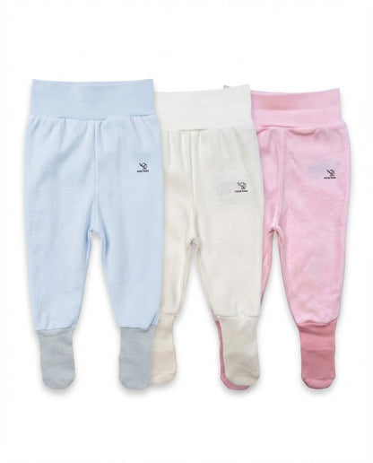 Nœud Blanc™ Organic Cotton High Waist Footed Pants