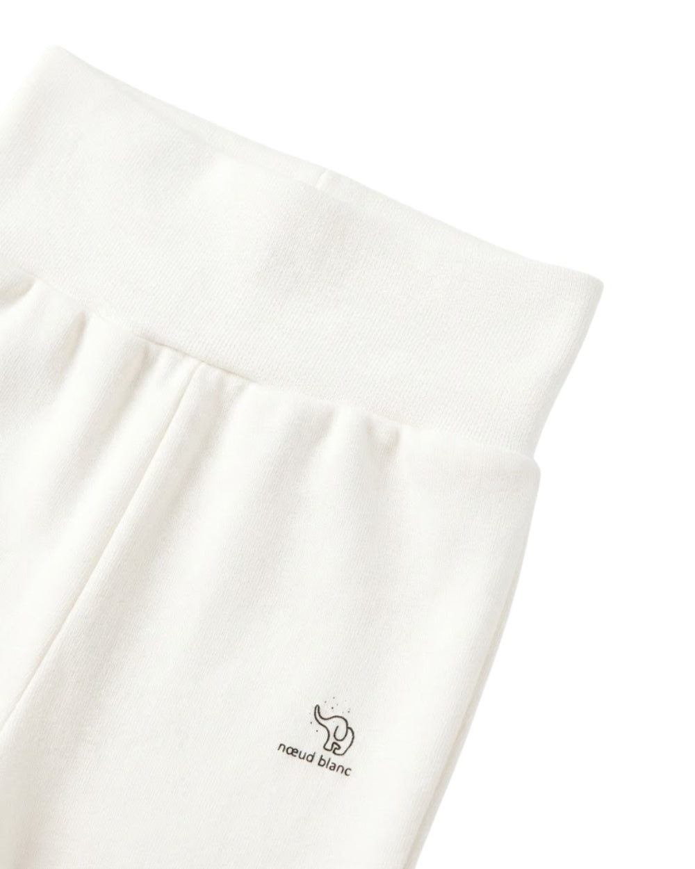 Nœud Blanc™ Organic Cotton High Waist Footed Pants