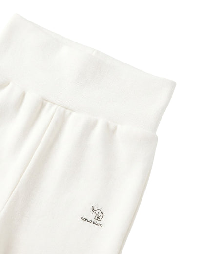 Nœud Blanc™ Organic Cotton High Waist Footed Pants