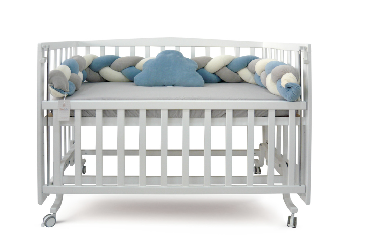 Blue/Gray Bella Braided Bedding Set