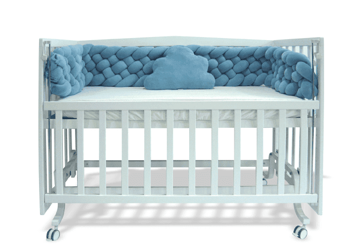 6-Ropes Fluffy Braided Bumper 230cm With Pillow & Matress Cover - La Farandole Paris