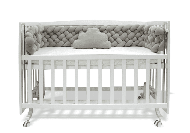 6-Ropes Fluffy Braided Bumper 230cm With Pillow & Matress Cover - La Farandole Paris