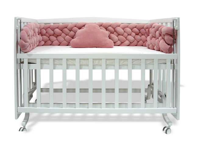 Pink Fluffy Braided Bedding Set