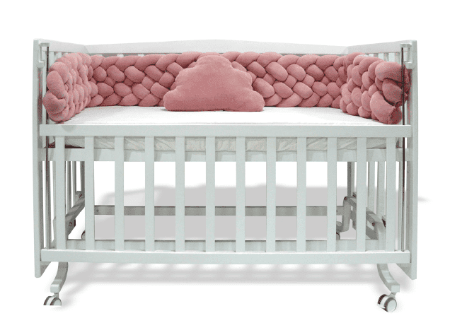 6-Ropes Fluffy Braided Bumper 230cm With Pillow & Matress Cover - La Farandole Paris