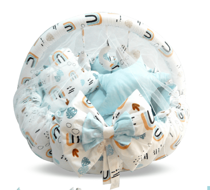 Blue Alya Baby Nest - La Farandole Paris