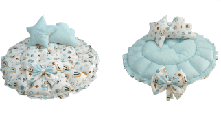 Blue Alya Baby Nest - La Farandole Paris