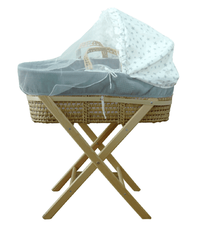 Wicker Moses Basket with Rocking Stand - La Farandole Paris