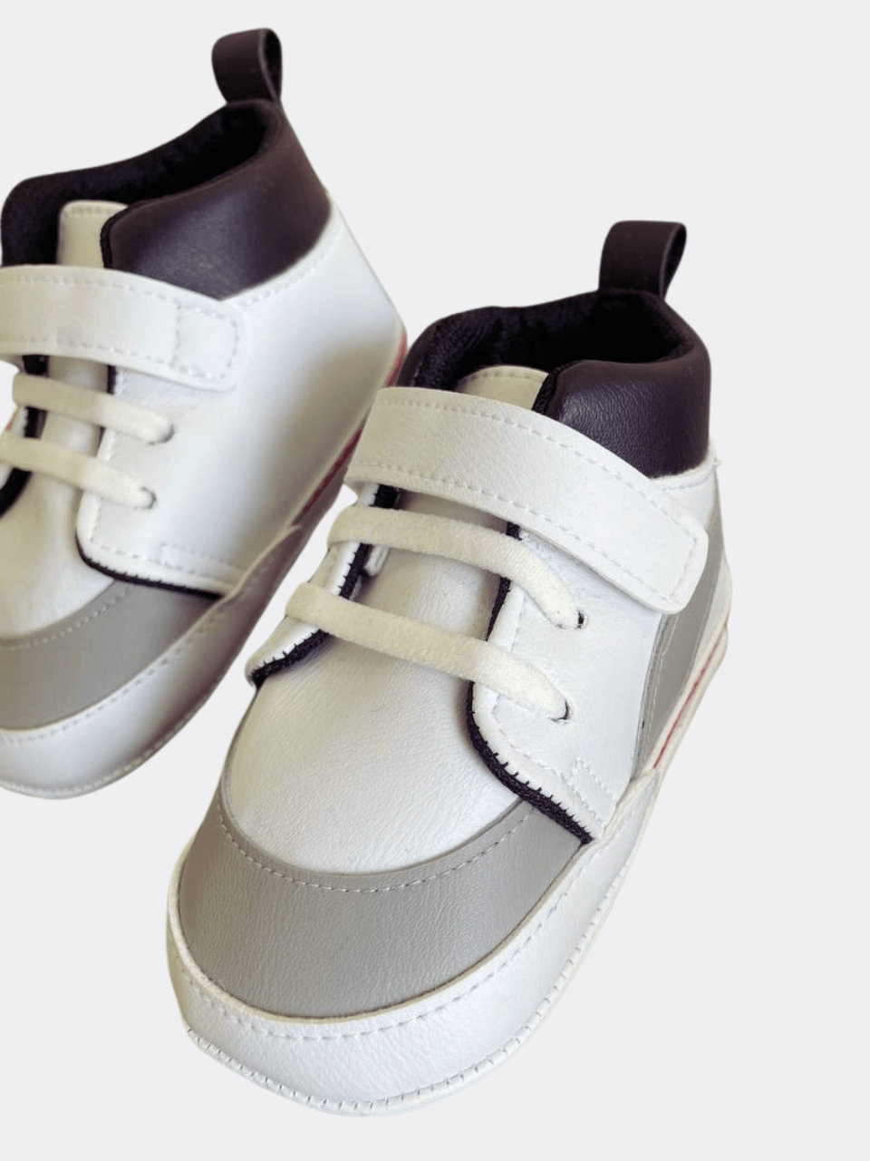 White And Grey Baby sneakers - La Farandole Paris