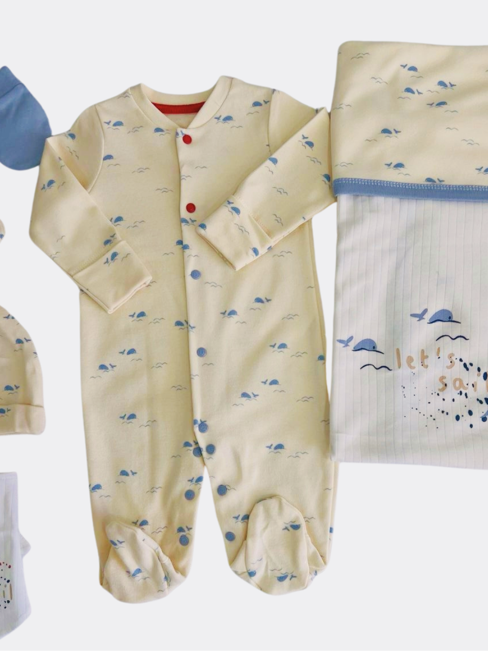 Blue Marine 100% Organic Cotton Hospital Set 10 Pcs