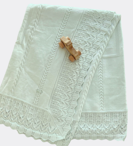 Vert D'eau Organic Cotton blanket