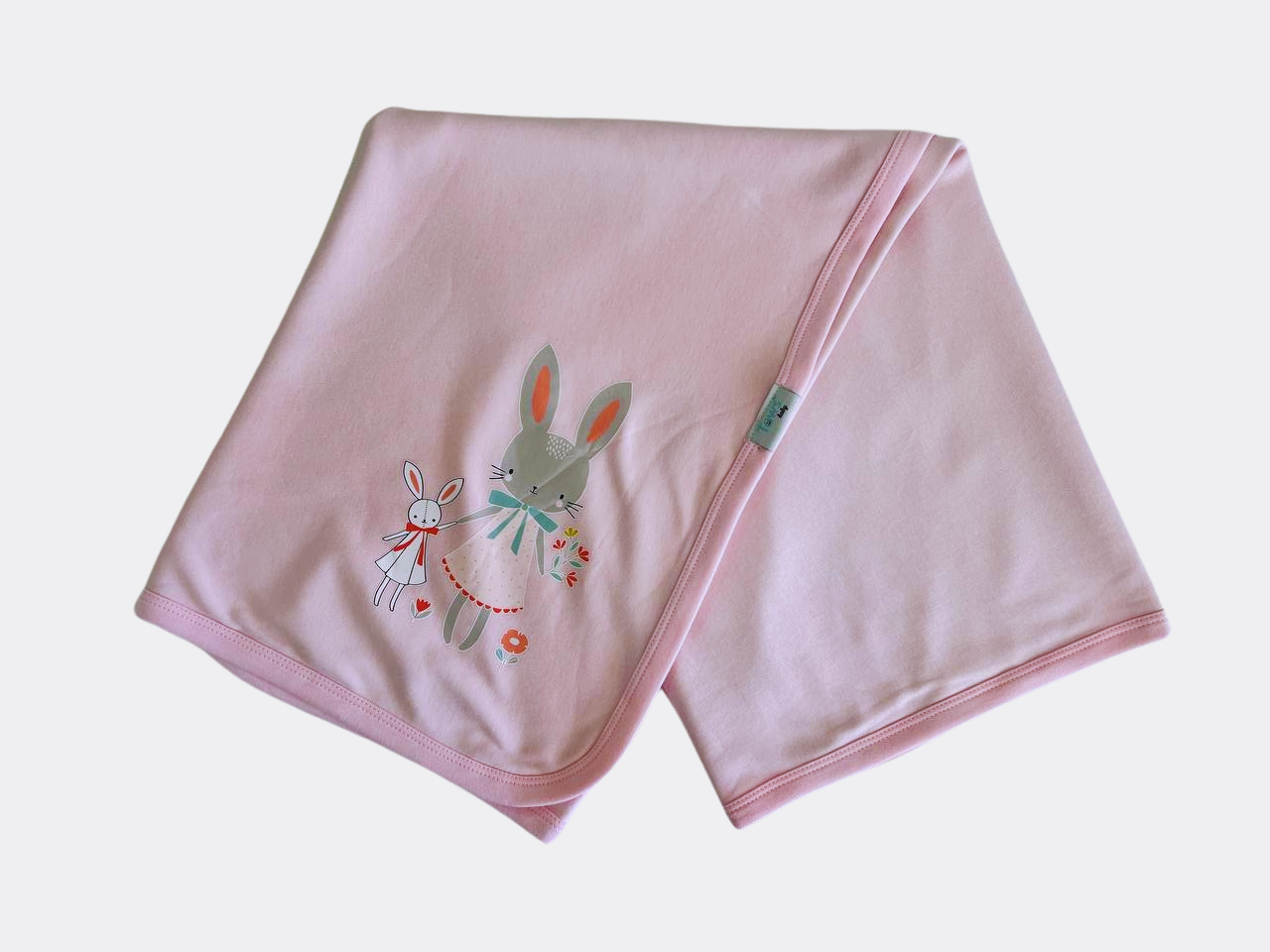 Pink Rabbit 100% Cotton Blanket