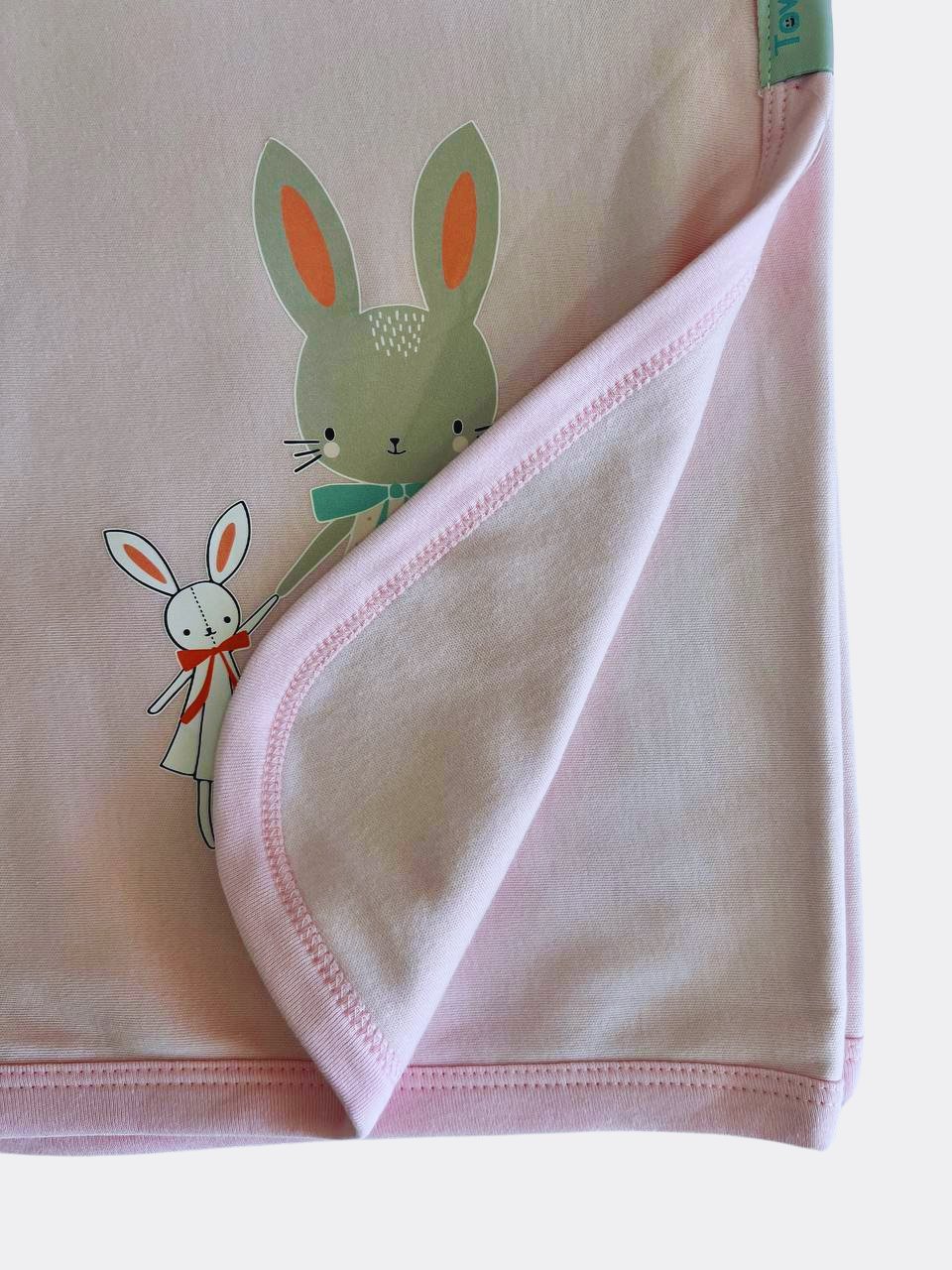 Pink Rabbit 100% Cotton Blanket