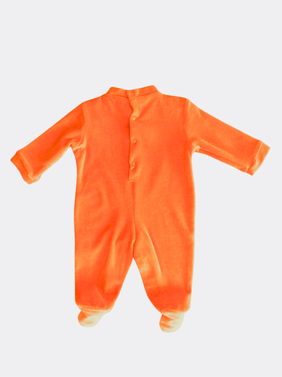 Orange Rainbow Organic Cotton Footed Overall - La Farandole Paris