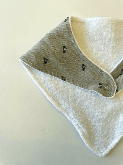 Blue 1 Piece Cotton Bib - La Farandole Paris
