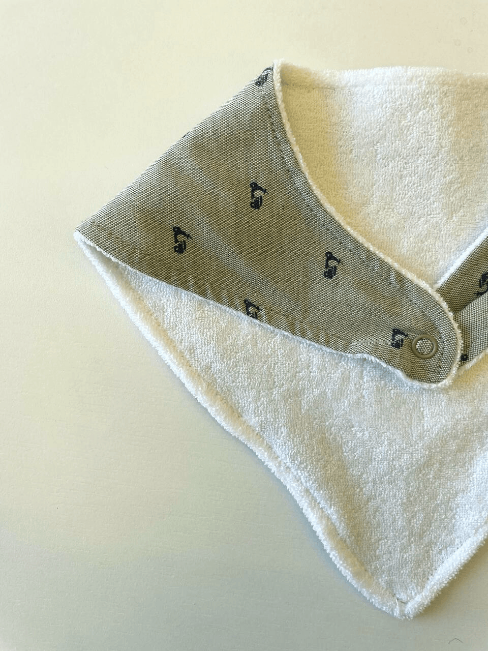Blue 1 Piece Cotton Bib - La Farandole Paris