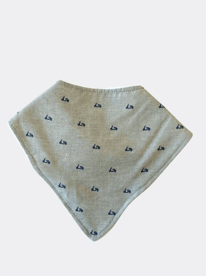 Blue 1 Piece Cotton Bib - La Farandole Paris