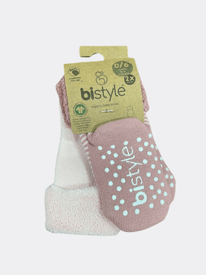 Pack Of 2 Pairs Thick Stripped Socks - La Farandole Paris