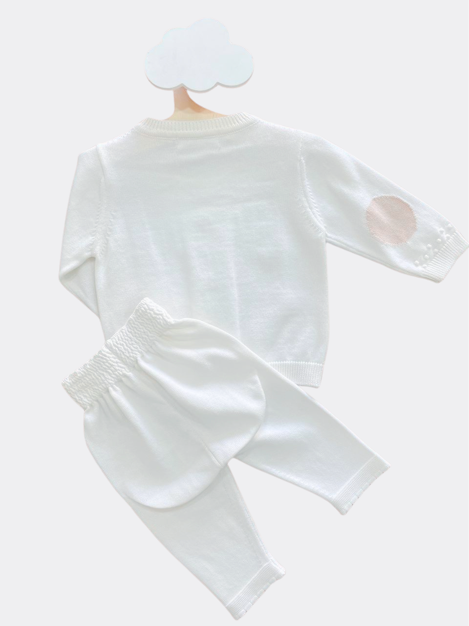 White/beige Organic Cotton Set