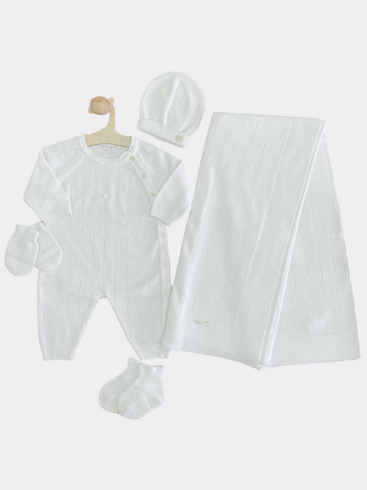 White Organic Cotton Hospital Set 5 Pcs