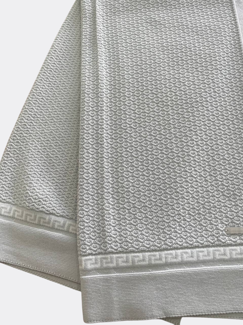 Grey Versace Style Organic Cotton Blanket