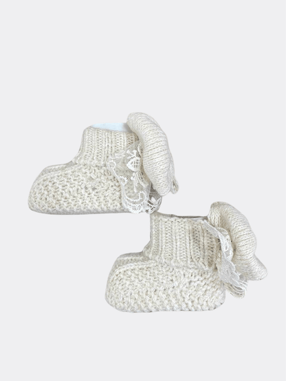 Bow Ruffles Booties - La Farandole Paris