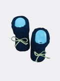 Brown Ruban Style Baby Booties - La Farandole Paris
