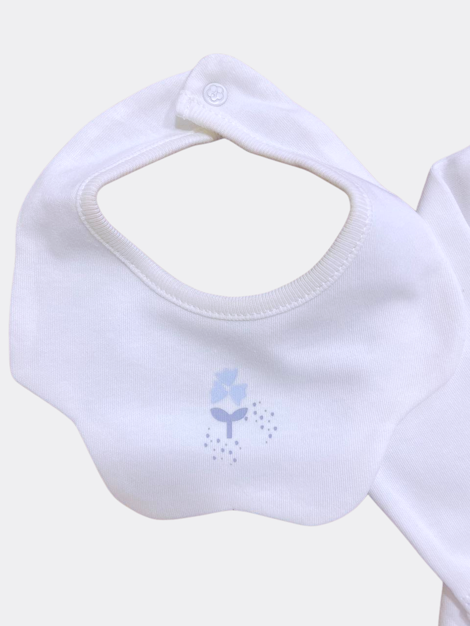 White And Lila 4 Pcs Organic Cotton Hospital set