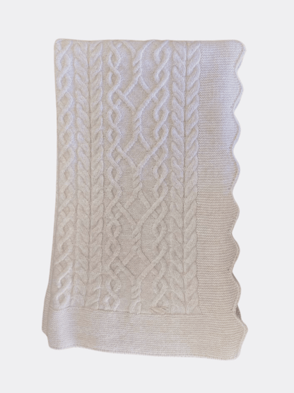 Thick Organic Wool Blanket - La Farandole Paris
