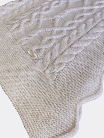 Thick Organic Wool Blanket - La Farandole Paris
