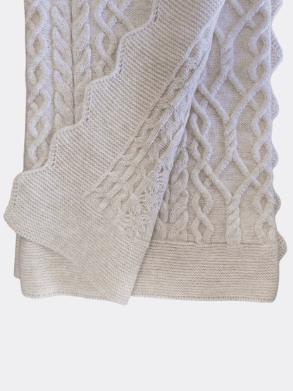 Thick Organic Wool Blanket - La Farandole Paris