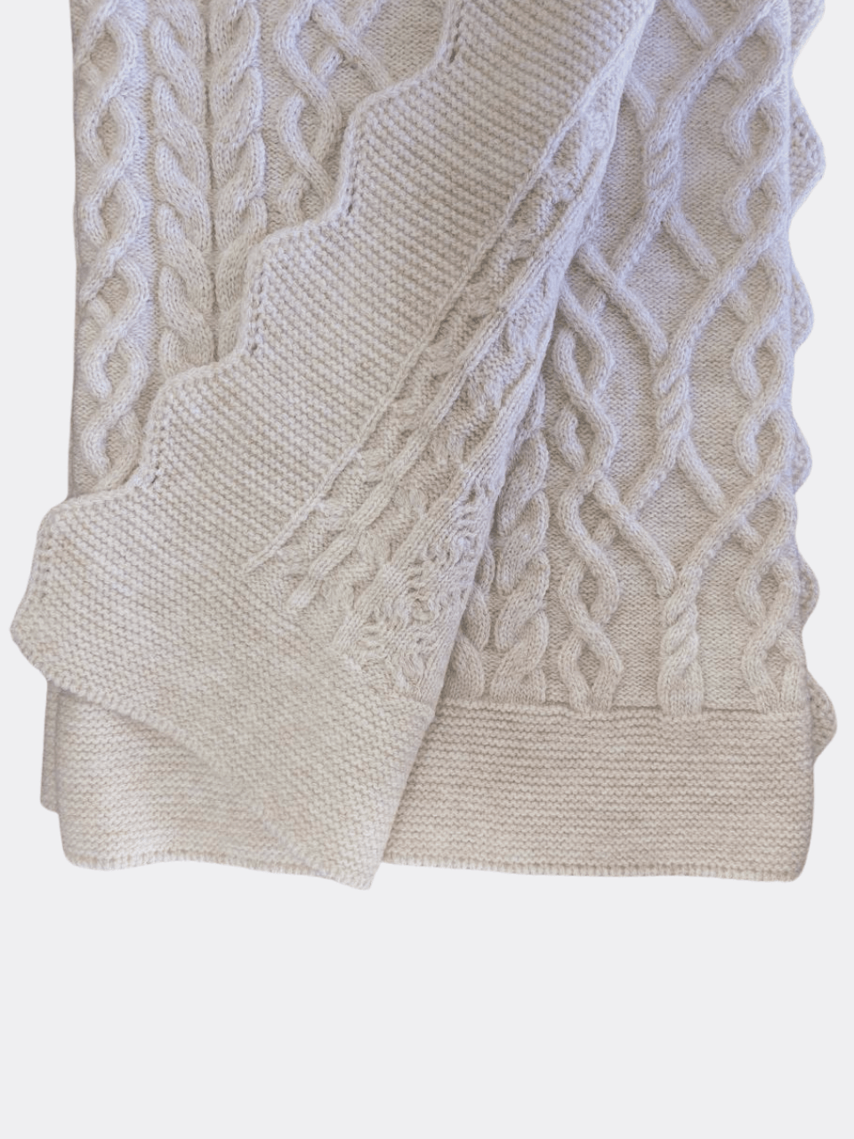 Thick Organic Wool Blanket - La Farandole Paris