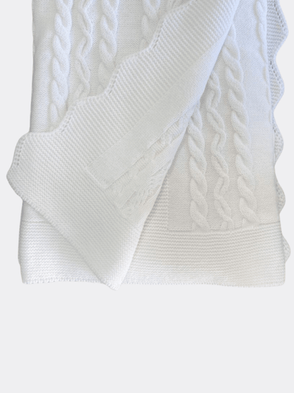 Thick Organic Wool Blanket - La Farandole Paris