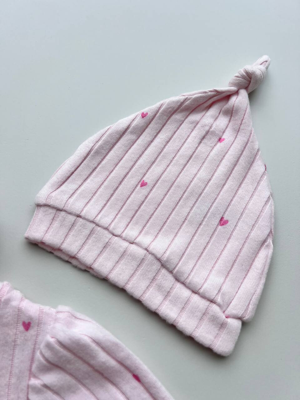 Light Pink Hearts Cotton 3 Pieces Set