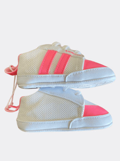 White And Pink Baby Sneakers - La Farandole Paris