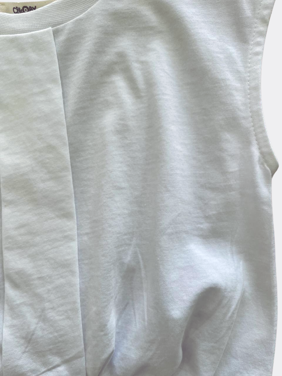 White Cotton T Shirt