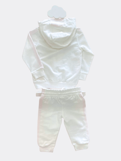 White And Pink With Ruffles 2-Pieces Set - La Farandole Paris
