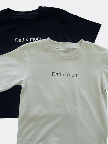 Beige Cotton T-shirt Dad < Mom - La Farandole Paris