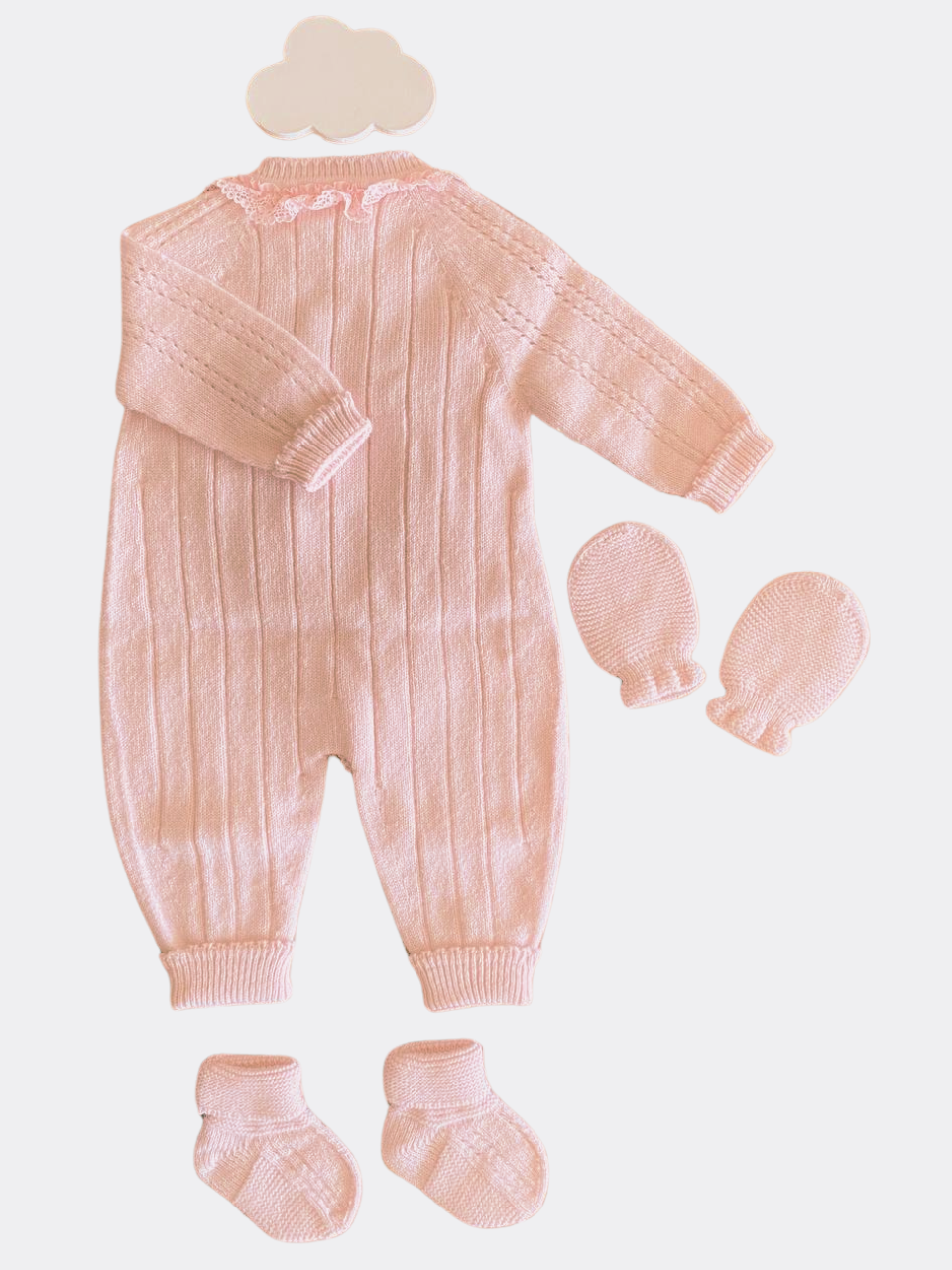 Pink Ruffle Wool Hospital Set 7-Pieces