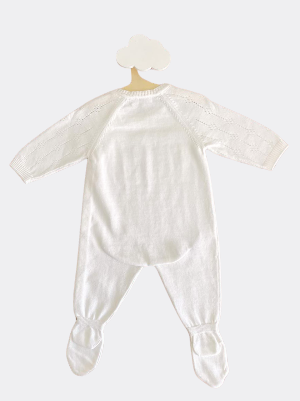 White Organic Cotton Simple Overall