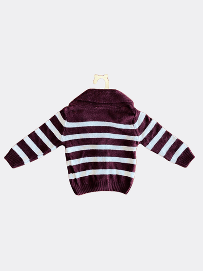 Burgundy Wool Jacket - La Farandole Paris