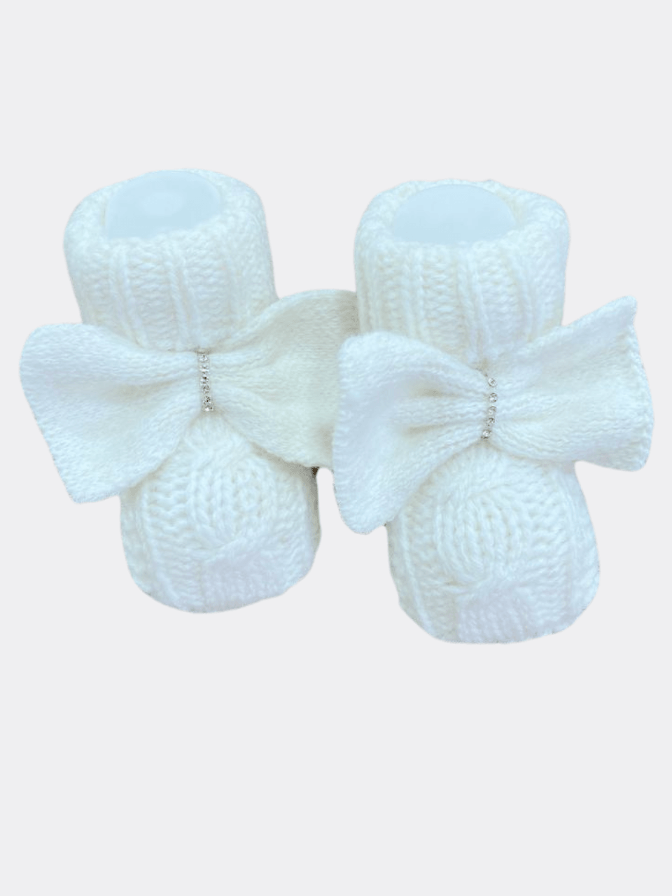 Bow Style Baby Booties - La Farandole Paris
